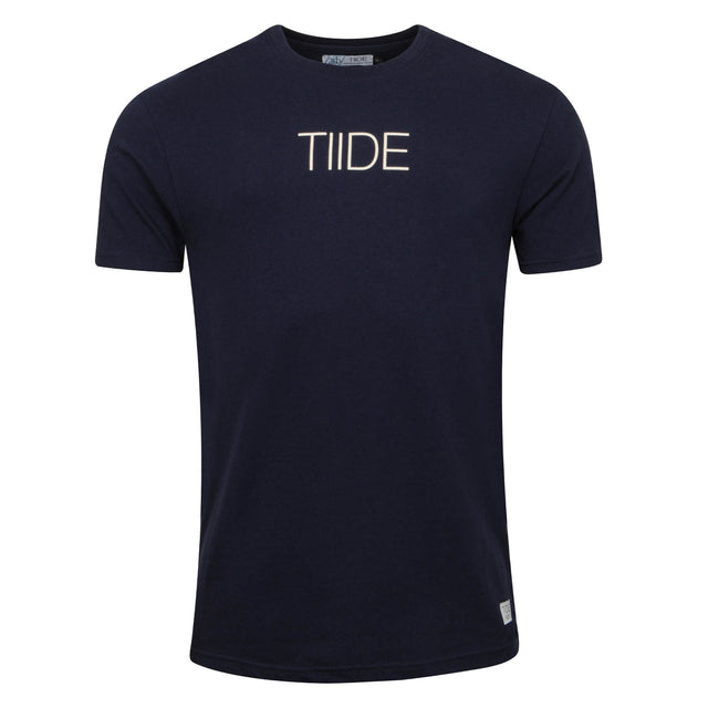 Tiide Script T-Shirt Navy Blue - Tiide Swim
