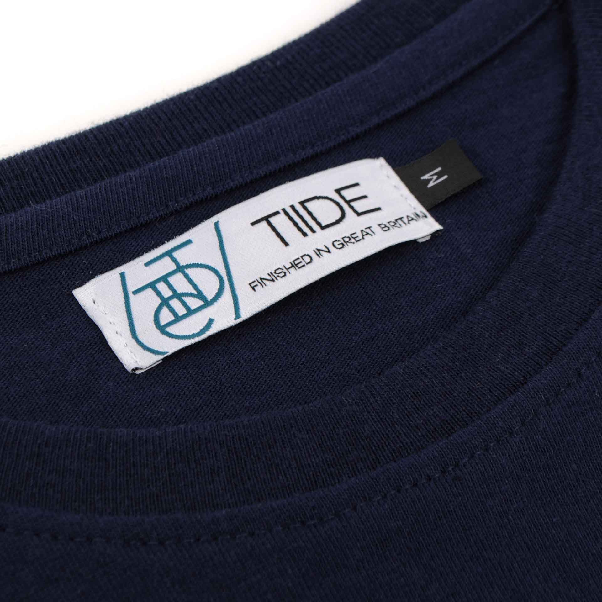 Tiide Script T-Shirt Navy Blue - Tiide Swim